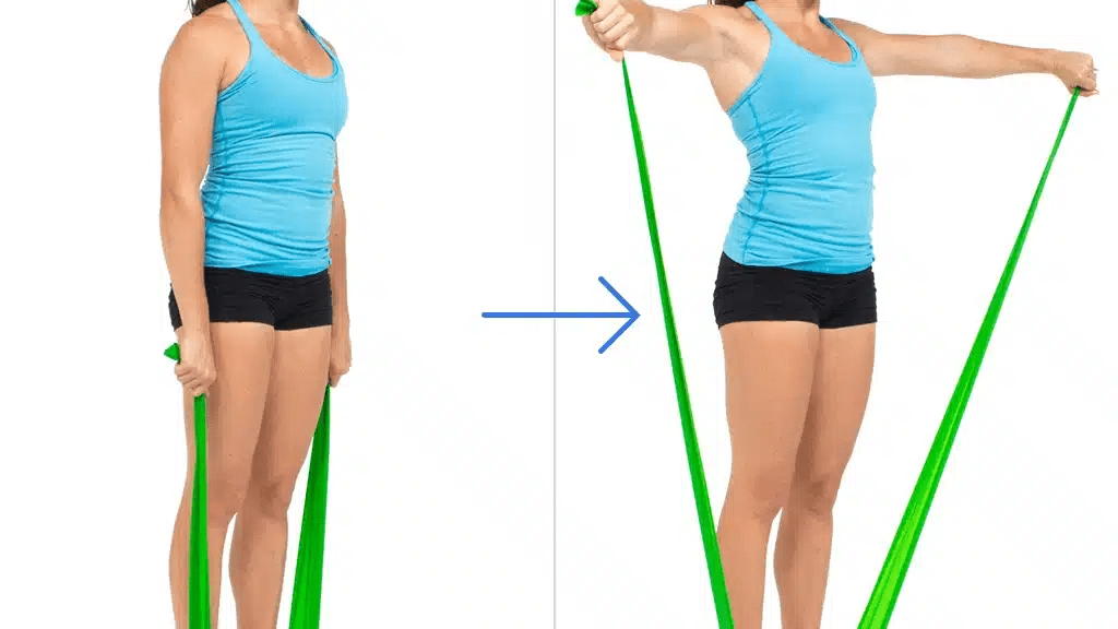 exercices avec bande de résistance pour les épaules : renforcez vos muscles, améliorez votre mobilité et tonifiez vos bras grâce à des mouvements simples et efficaces.