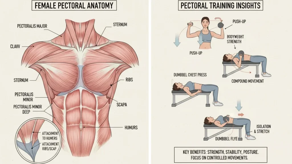 découvrez l'anatomie des muscles pectoraux féminins, leur fonction, leurs exercices pour renforcer la poitrine et améliorer la posture.